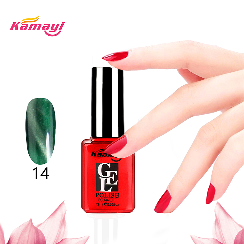 Kamayi 전문 OEM 매력 고양이 눈 손톱 접착제 12ml