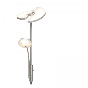 반원형 LED 패널이있는 LED 고전압 어머니 및 아들 플로어 램프