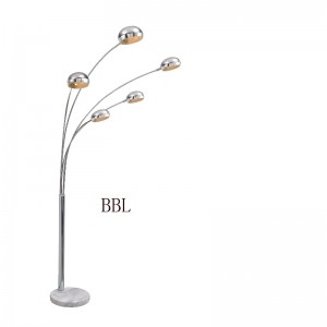 대리석 기초를 가진 현대 전기 스탠드