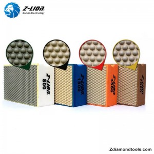 Z-LION ZL-37D 수지 다이아몬드 손 연마 패드 유리, 돌, 콘크리트