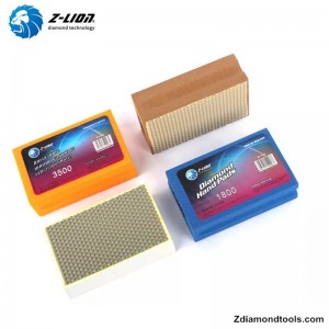 Z-LION ZL-37D 수지 다이아몬드 손 연마 패드 유리, 돌, 콘크리트