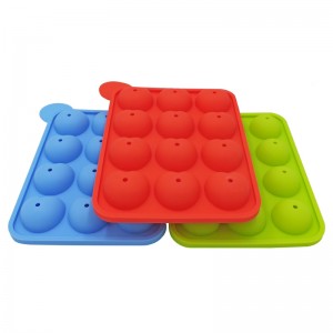 3D 실리콘 몰드 초콜릿 케이크 몰드 12 실리콘 롤리팝 몰드