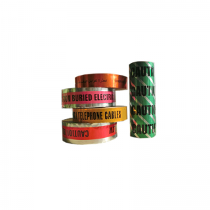 케이블 지하 탐지 가능한 알루미늄 호일 PE 경고를위한 플라스틱 경고 테이프