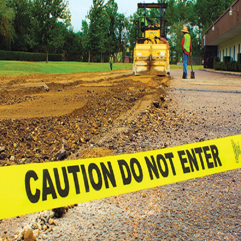 사용자 지정주의 및 바리케이드 테이프