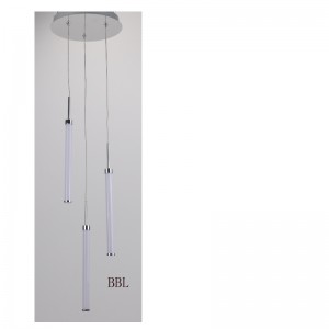 LED pendant lamp with 3pcs acrylic straight tube