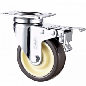 중형-크롬 케이스, 파란색 직경과 TPE 바퀴