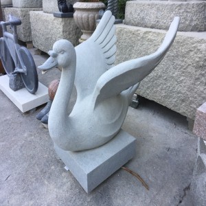 기린 백조 물고기 돌 조각과 조각 자연 순수 세공 작품