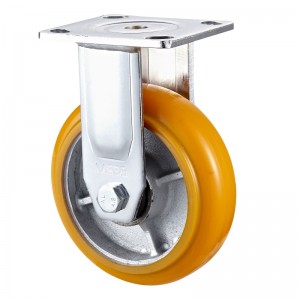 헤비 듀티-블랙 TPE 휠이 장착 된 크롬 도금 하우징