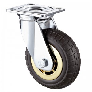 헤비 듀티-블랙 TPE 휠이 장착 된 크롬 도금 하우징 11