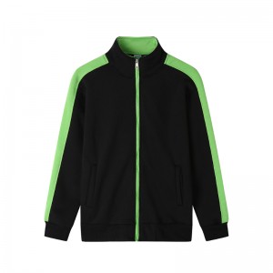 # 309- 베르베르 양털 2 색 지퍼 지퍼 스웨트 셔츠