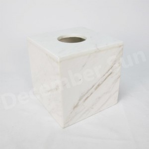 우아하고 우아한 흰색 대리석 욕실 액세서리 세트