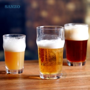 Sanzo 8 개 Oz 맥주 유리는 맥주 유리제 파티 맥주 유리를 주문을 받아서 만들었습니다