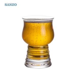 Sanzo 6oz 맥주 유리제 관례는 맥주 유리 팔각형 맥주 유리를 인쇄했습니다