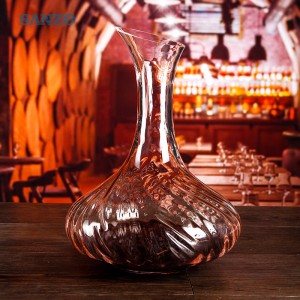 칠면조에서 손으로 만든 무연 크리스탈 경사 고품질 와인 디켄터