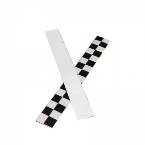 고품질 사용자 정의 디자인 교통 도로 안전 빨간색 흰색 반사주의 플라스틱 경고 표시