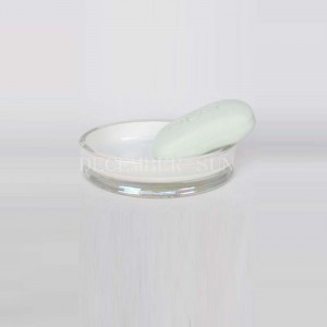 칫솔 홀더가있는 골드 데칼 유리 욕실 액세서리가있는 사각형 흰색