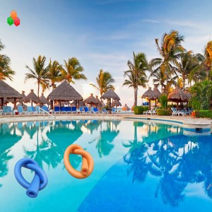 동관 사용자 정의 로고 모양 ROHS 10 미리 메터 20 미리 메터 흰색 확장 epe 폴리에틸렌 폼 후원자 막대 튜브 국수 튜브 아이 \/ 성인