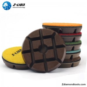 지면 닦는 기계를위한 ZL-16KA 수지 젖은 콘크리트 닦는 패드