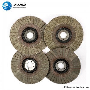 ZL-WMC65S 다이아몬드 플랩 디스크 스톤, 콘크리트, 유리, 세라믹