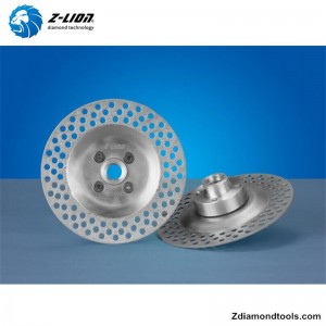 ZL-CW001 저렴한 진공 납땜 다이아몬드 그라인딩 컨투어 컵 휠