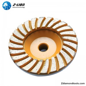 ZL-21 다이아몬드 컵 휠 4 인치 돌, 콘크리트 연삭