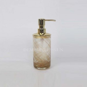 금속 펌프를 가진 유리제 목욕탕 부속품 세트