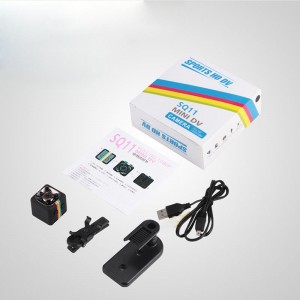 휴대용 진짜 HD 720P SQ11 소형 소형 사진기 140도 화각