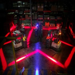 스태커 LED 안전 라이트 블루 \/ 레드 색상