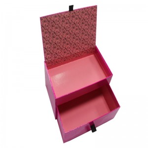 고급 직업적인 주문 상자 유형 두 배 서랍 선물 상자