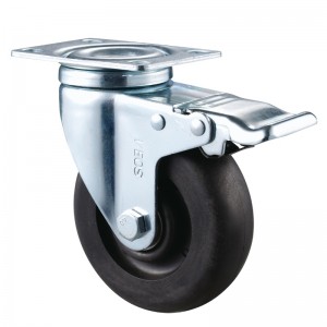 중형 듀티-검은 색 TPE 휠이있는 크롬 도금 하우징