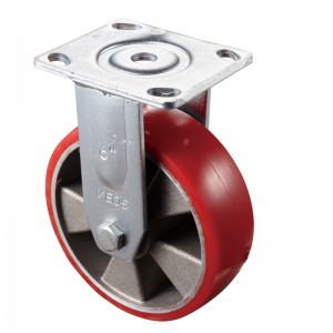 헤비 듀티-빨간색 TPE 휠이있는 크롬 도금 하우징