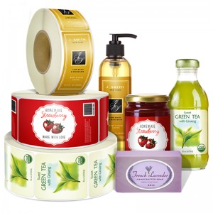 주문 자동 접착 인쇄 제품 스티커 상표, 접착 성 인쇄 프린터 종이 상표 스티커