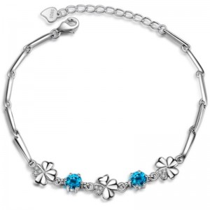 사파이어 여성 팔찌 큐빅 지르코니아 팔찌