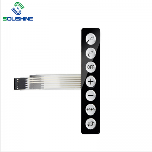 하락 고무 키패드를 가진 OEM 주문 막 스위치