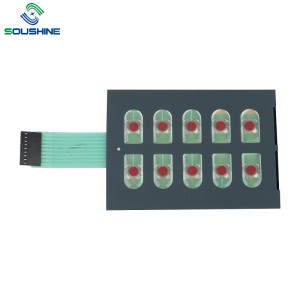 하락 고무 키패드를 가진 OEM 주문 막 스위치