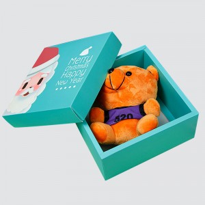 주문 크리스마스와 새해 휴일 만화 선물 상자