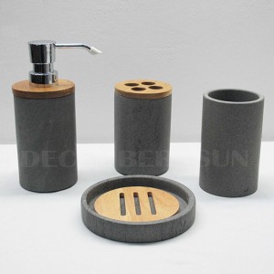 모래 돌 욕실 액세서리 세트