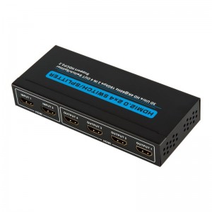 V2.0 HDMI 2x4 스위치 \/ 스플리터 지원 3D Ultra HD 4Kx2K @ 60Hz HDCP2.2