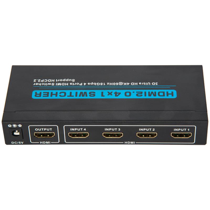 V2.0 HDMI 4x1 스위처 지원 3D 울트라 HD 4Kx2K @ 60Hz HDCP2.2