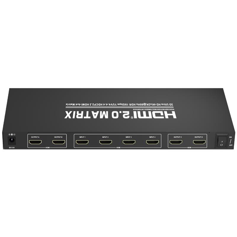 V2.0 HDMI 4x4 매트릭스 지원 Ultra HD 4Kx2K @ 60Hz HDCP2.2 18Gbps