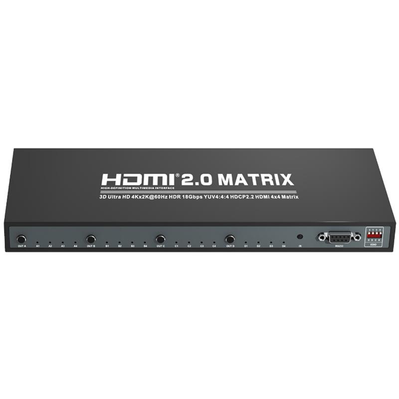 V2.0 HDMI 4x4 매트릭스 지원 Ultra HD 4Kx2K @ 60Hz HDCP2.2 18Gbps