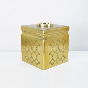 둥근 레이저 컷 모자이크 골드 패턴 유리 욕실 액세서리