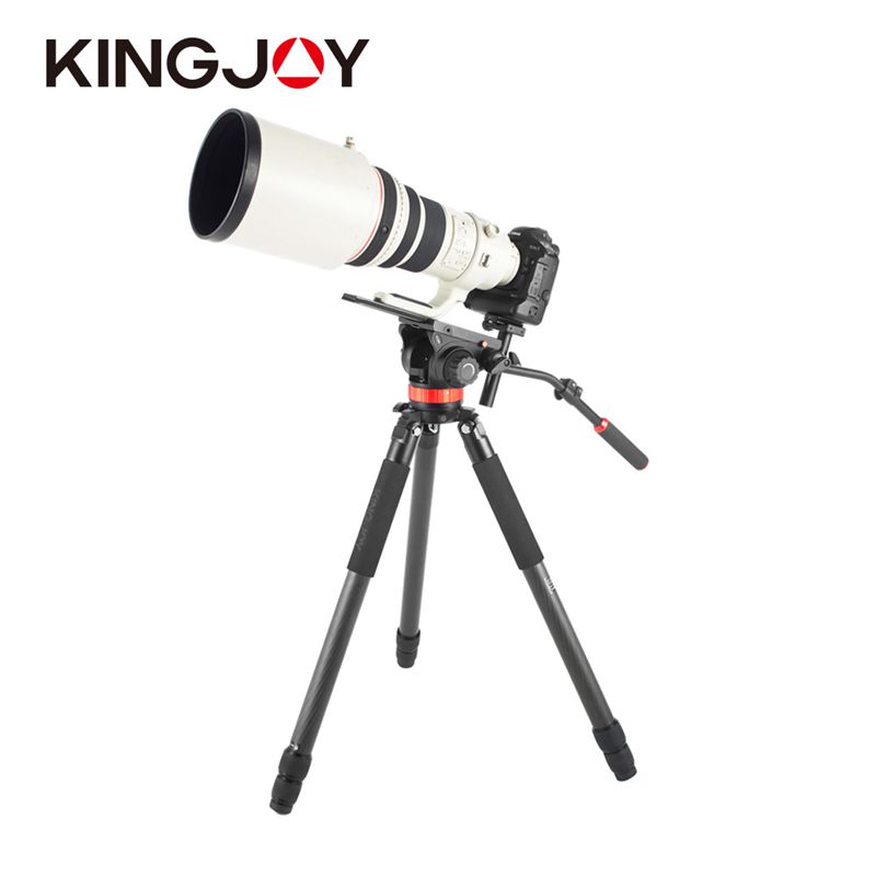 Kingjoy 직업적인 가동 가능한 탄소 섬유 비데오 카메라 삼각대 K4207