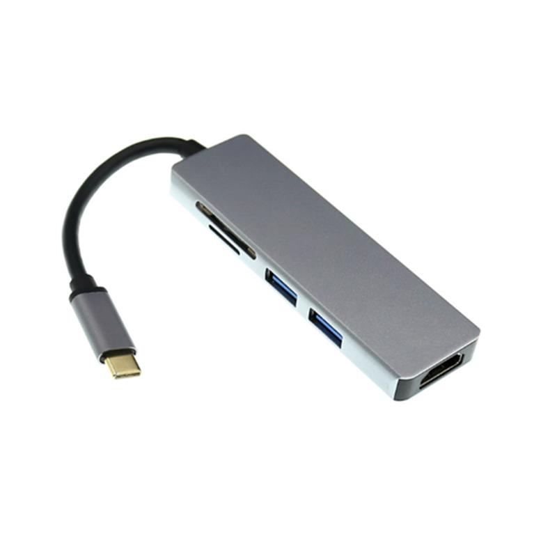 HDMI + 2 x USB 3.0 + SD 카드 리더 허브에 USB 유형 C