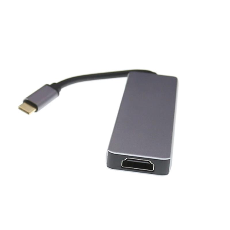HDMI + 2 x USB 3.0 + SD 카드 리더 허브에 USB 유형 C
