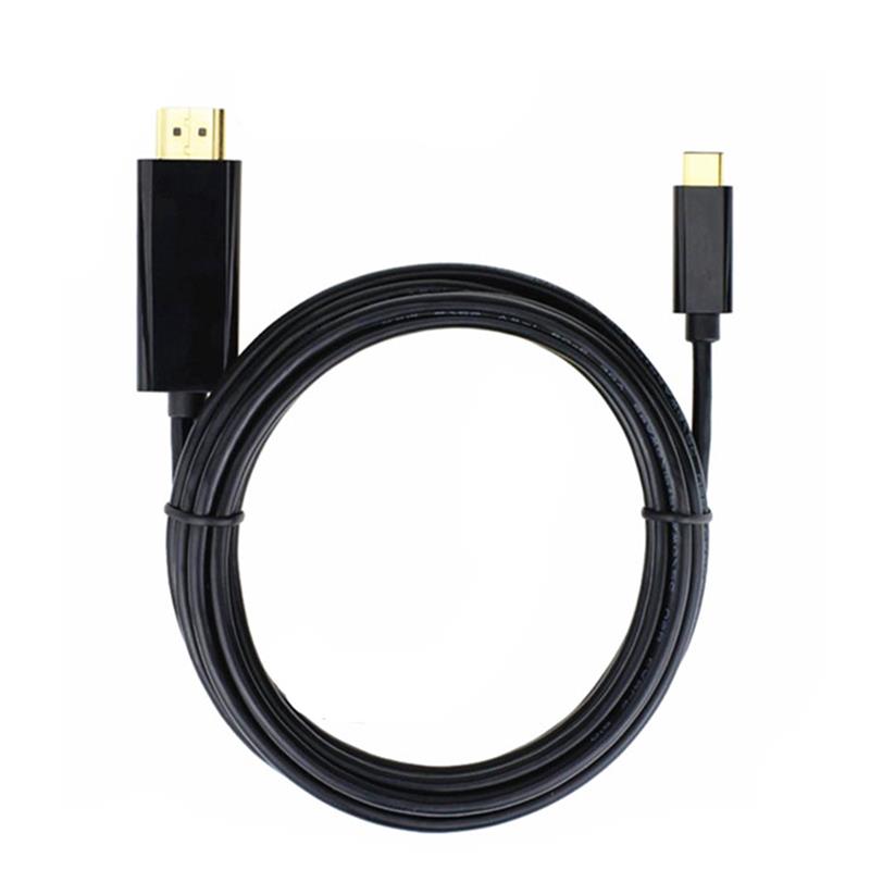 USB C-HDMI 케이블 6ft (4K @ 60Hz), MacBook Pro 16 ''2019/2018/2017, MacBook Air / iPad Pro 2019/2018, Surface Book 2, Samsung S10 용 USB Type C-HDMI 케이블 [Thunderbolt 3 호환] , 그리고 더