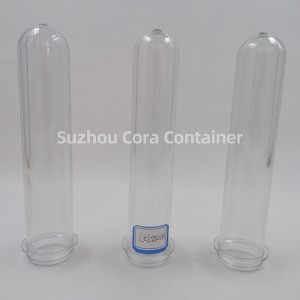 화장품 포장을위한 27mm 55g 목 Size32mm 애완 동물 거품이 이는 병 예비 적 형성 품