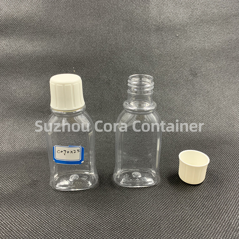 90ml 목 사이즈 24mm Pet 플라스틱 화장병