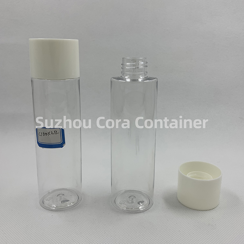 160ml 목 사이즈 24mm Pet 플라스틱 화장병