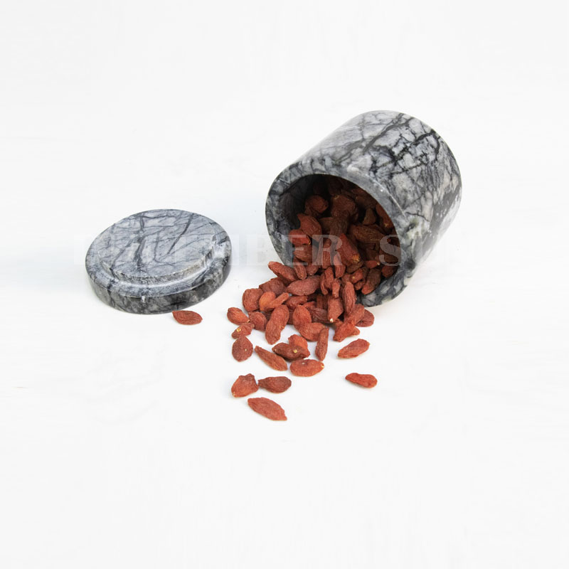 뚜껑 주방 용품 가정 용품 대리석 항아리